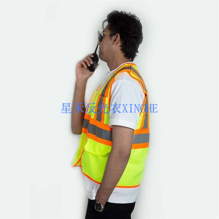 Class 2 HiVis Contrast Heavy Duty Surveyors Vest