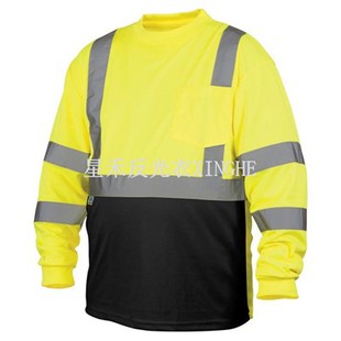 Черная футболка с длинным рукавом Hi-Viz
